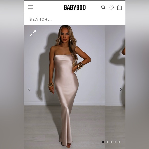 RHEANNA MAXI DRESS - CHAMPAGNE - Picture 2 of 3